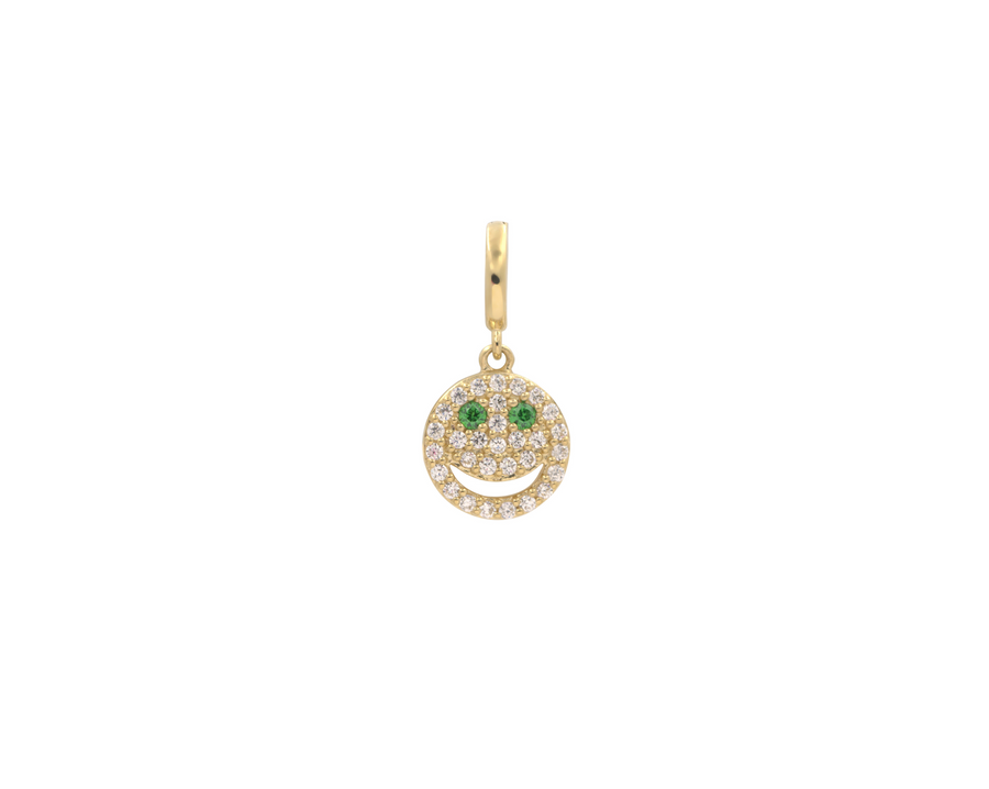 THE PAVÉ HAPPY FACE CHARM