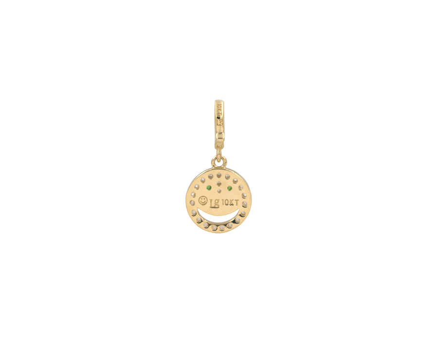 THE PAVÉ HAPPY FACE CHARM