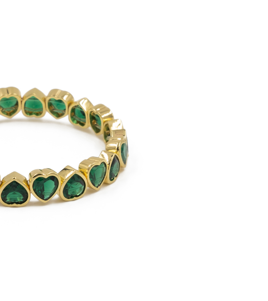 THE HEART EMERALD JEWEL BRACELET