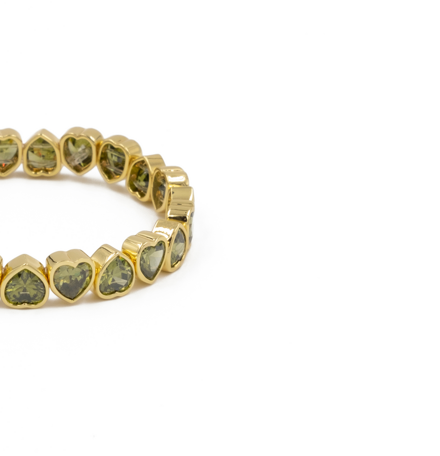 THE HEART OLIVINE JEWEL BRACELET