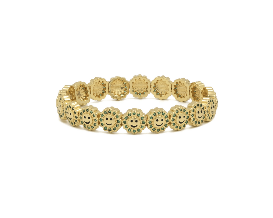 THE ETERNAL DAISY BRACELET EMERALD