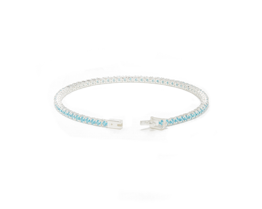 THE CLASSIC 2MM TENNIS BRACELET COLOURED CZ