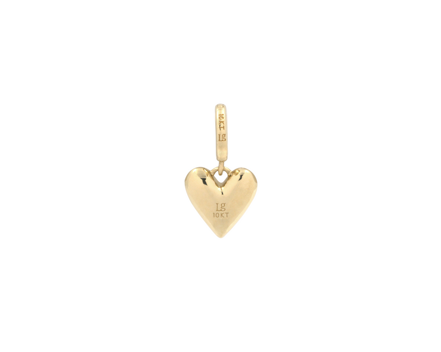 THE MINI PAVÉ PUFFED HEART CHARM